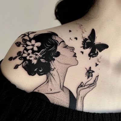 30 beyond Gorge Tats for Girls Who like to Bare Their Shoulders ...